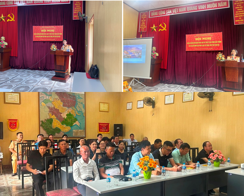 Lực lượng Cảnh sát giao thông tăng cường tuyên truyền cho chủ bến, người trực tiếp khai thác cho tuyến đường thủy nội địa